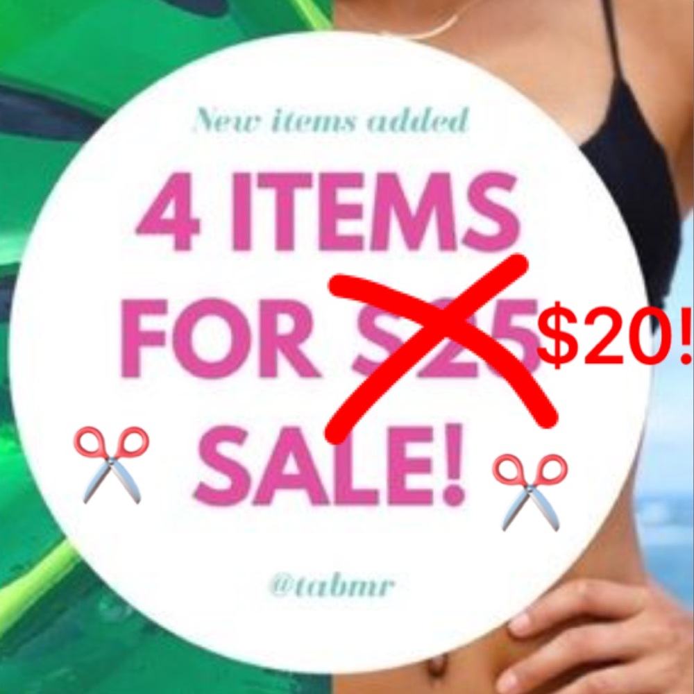 ⏬Price✂️ 4 SALE items for $20! Just $5 each bundle